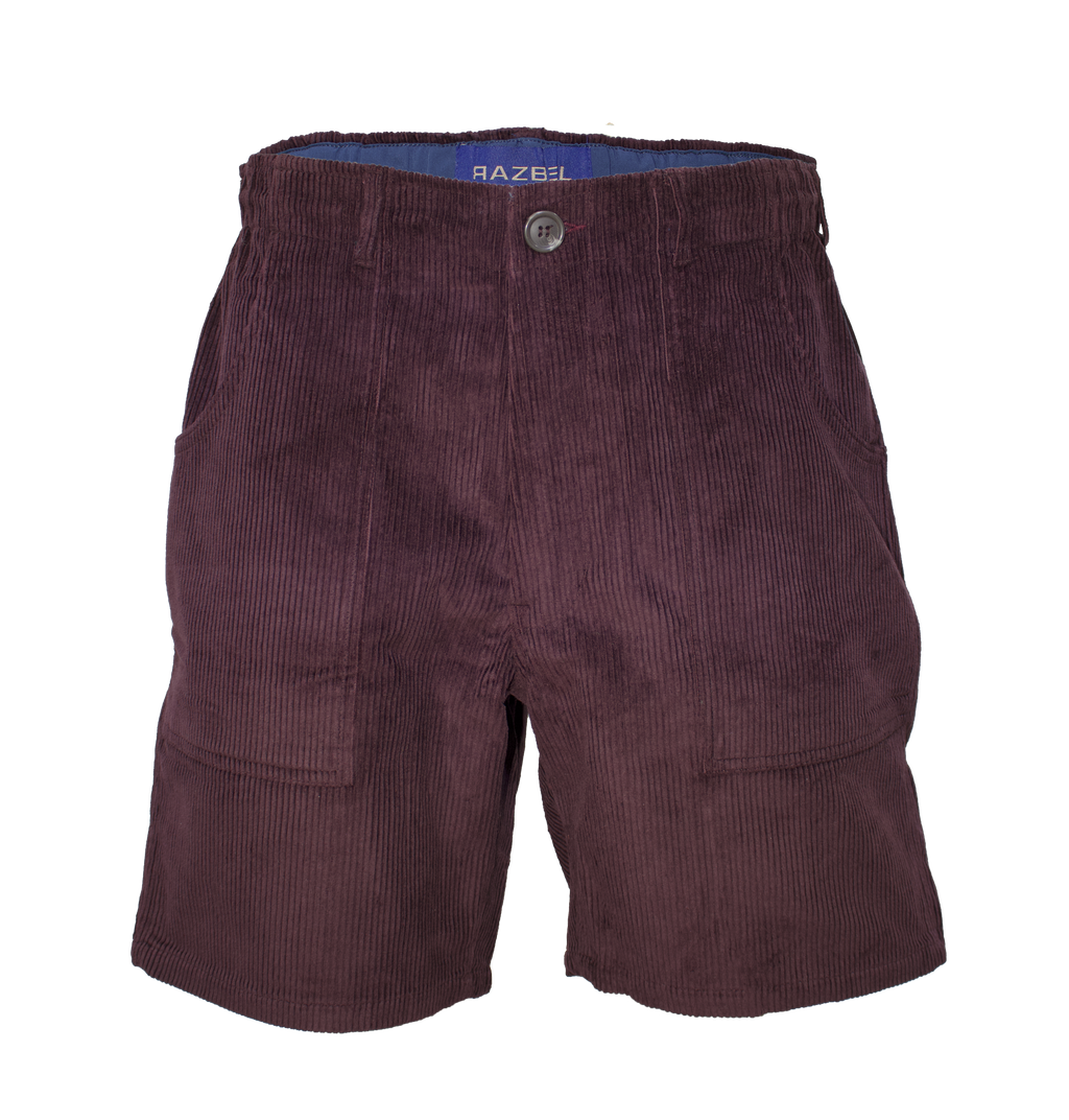 Classic Corduroy Maroon Shorts