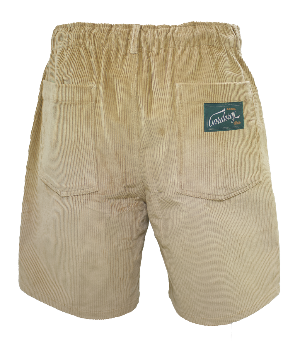 Classic Corduroy Beige Shorts