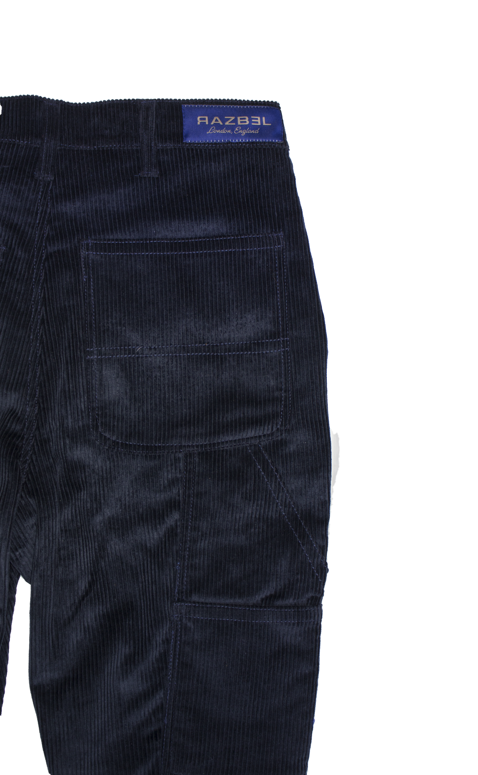 Classic Corduroy Panel Flared Trousers
